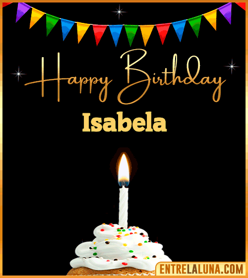 GiF Happy Birthday Isabela
